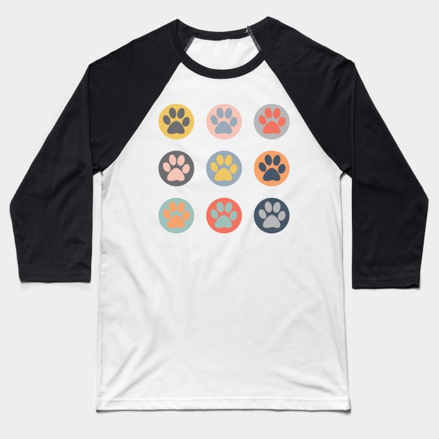 2023 Colors Trend Cat Paw Baseball T-Shirt by SlieptsovaArt